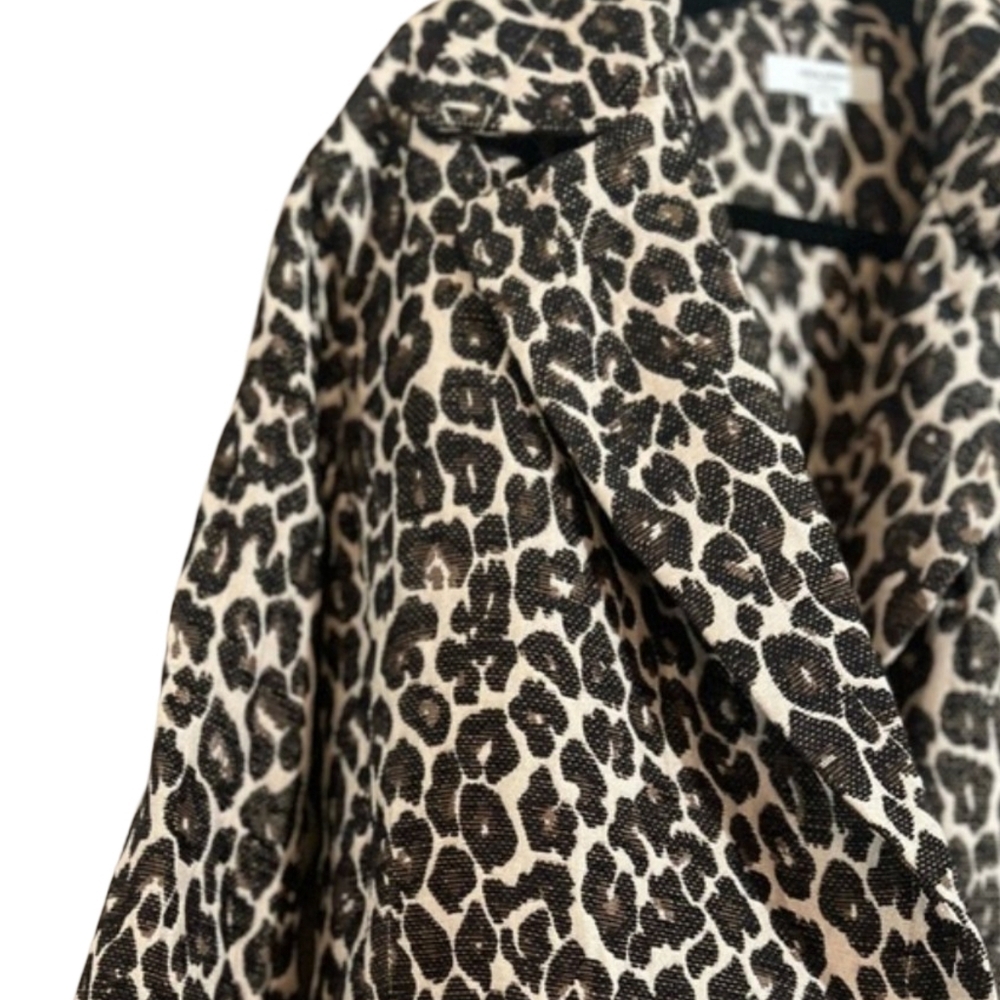 Victor Alfaro Leopard Jacquard Coat XS - Picture 4 of 15